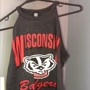 Wisconsin high neck top